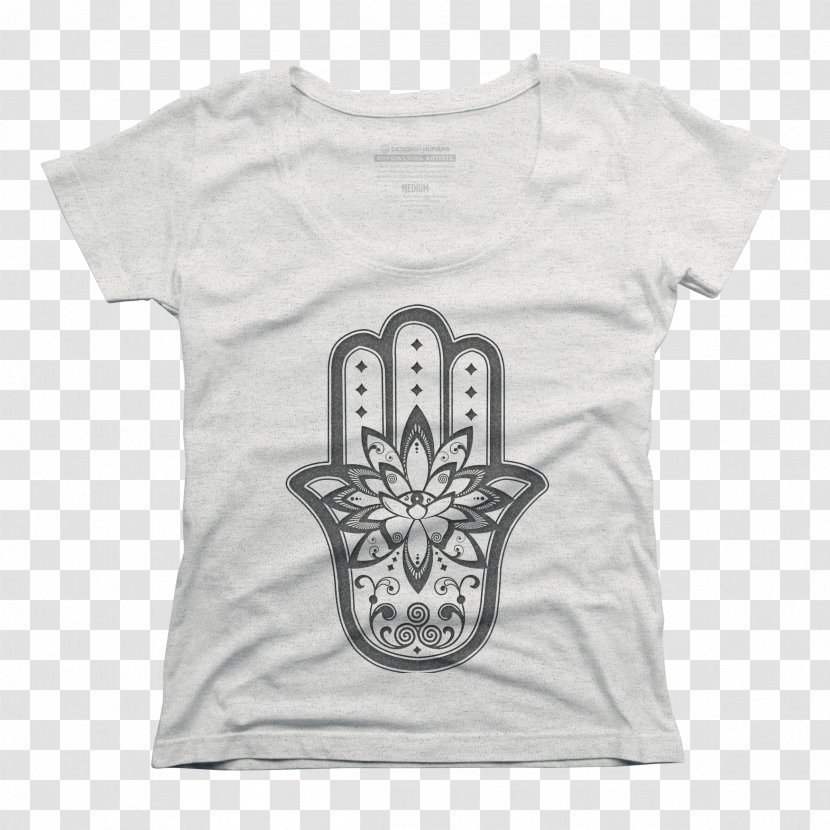 T-shirt Hoodie Hamsa Design By Humans - Cotton Transparent PNG