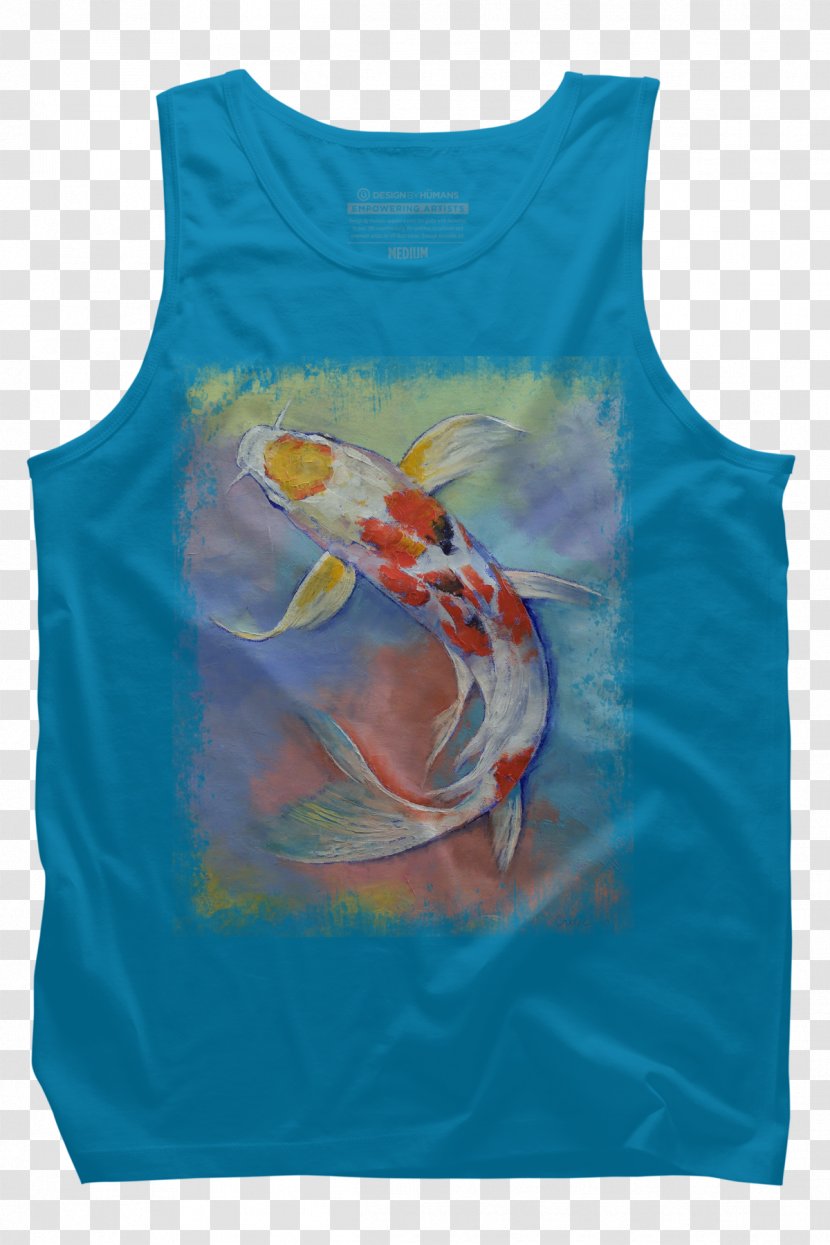 T-shirt Butterfly Koi Hoodie Sleeveless Shirt - Tote Bag - Fish Chasing Transparent PNG