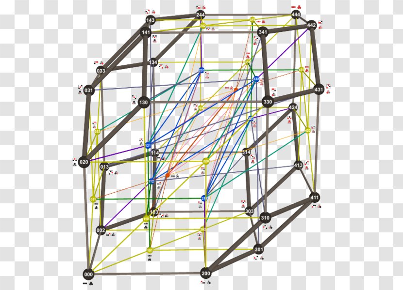 Bicycle Frames Line Scaffolding Point Angle - Recreation Transparent PNG