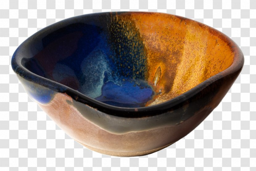 Ceramic Bowl Cobalt Blue Pottery - Earth Tone Transparent PNG