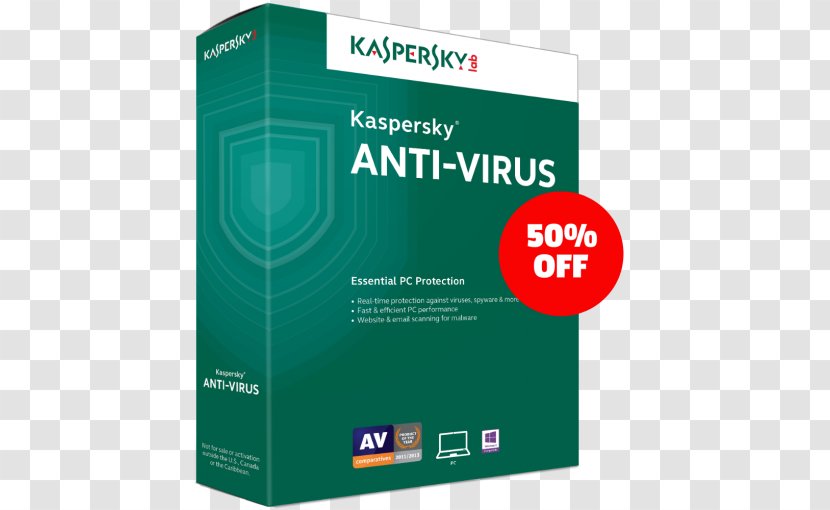 Kaspersky Anti-Virus Antivirus Software Lab Internet Security Computer Virus - 50 Percent Transparent PNG