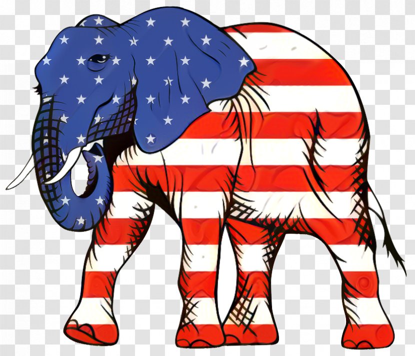 Flag Of The United States Elephant - Indian Transparent PNG