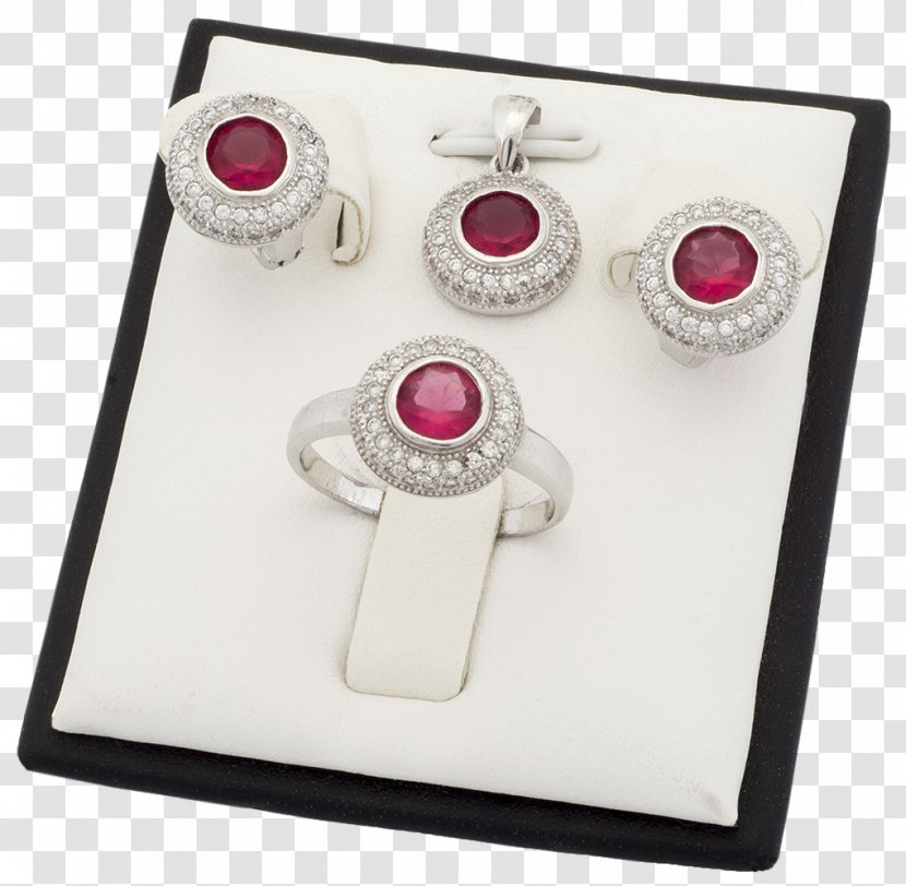 Gemstone Silver Magenta - Jewellery - Creative Jewelry Transparent PNG
