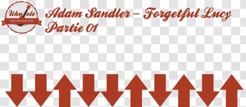 Logo Forgetful Lucy Chord Ukulele Strum - Silhouette - Adam Sandler Transparent PNG