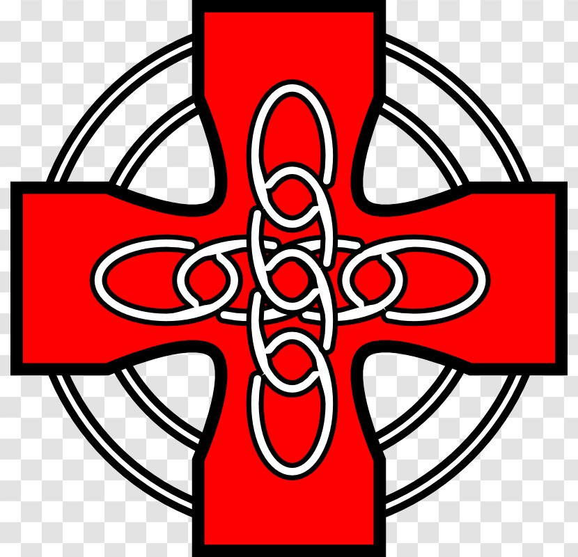 Celtic Cross Christian Symbol Clip Art - Irish People - Clipart Transparent PNG