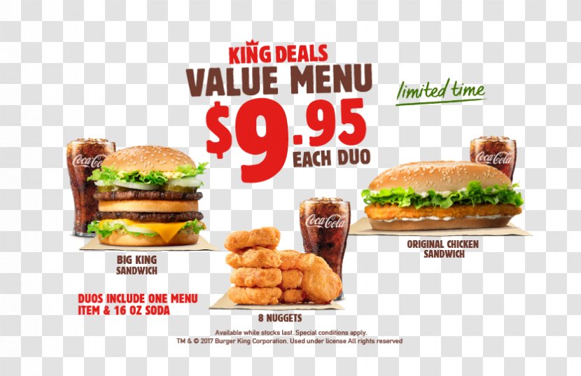 Whopper Fast Food Hamburger Junk Veggie Burger - Advertising - King Transparent PNG
