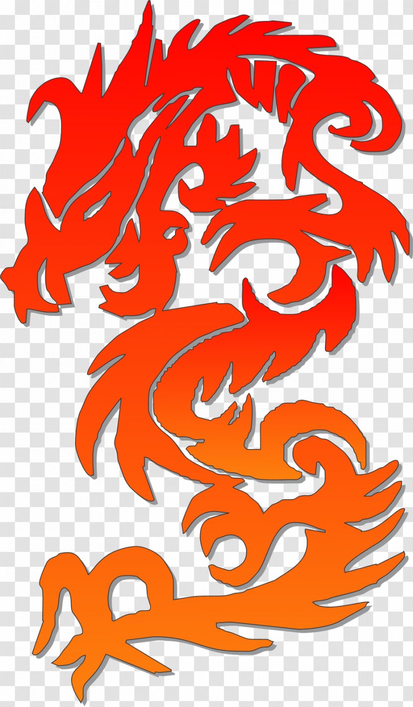 Paper China Chinese New Year Dragon - Writing Transparent PNG