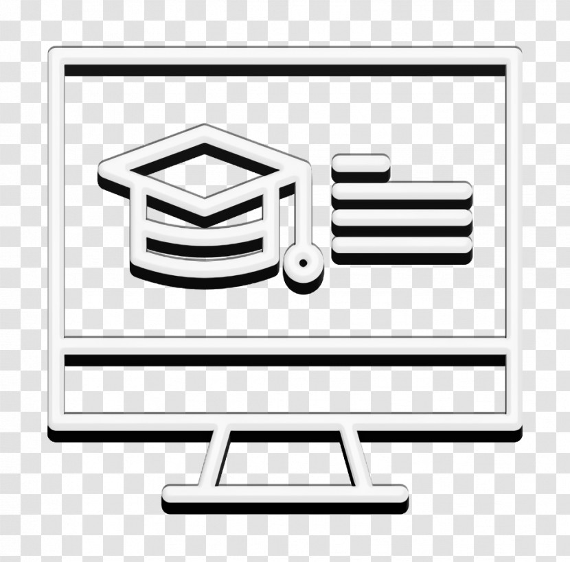 Online Learning Icon Student Icon Mortarboard Icon Transparent PNG