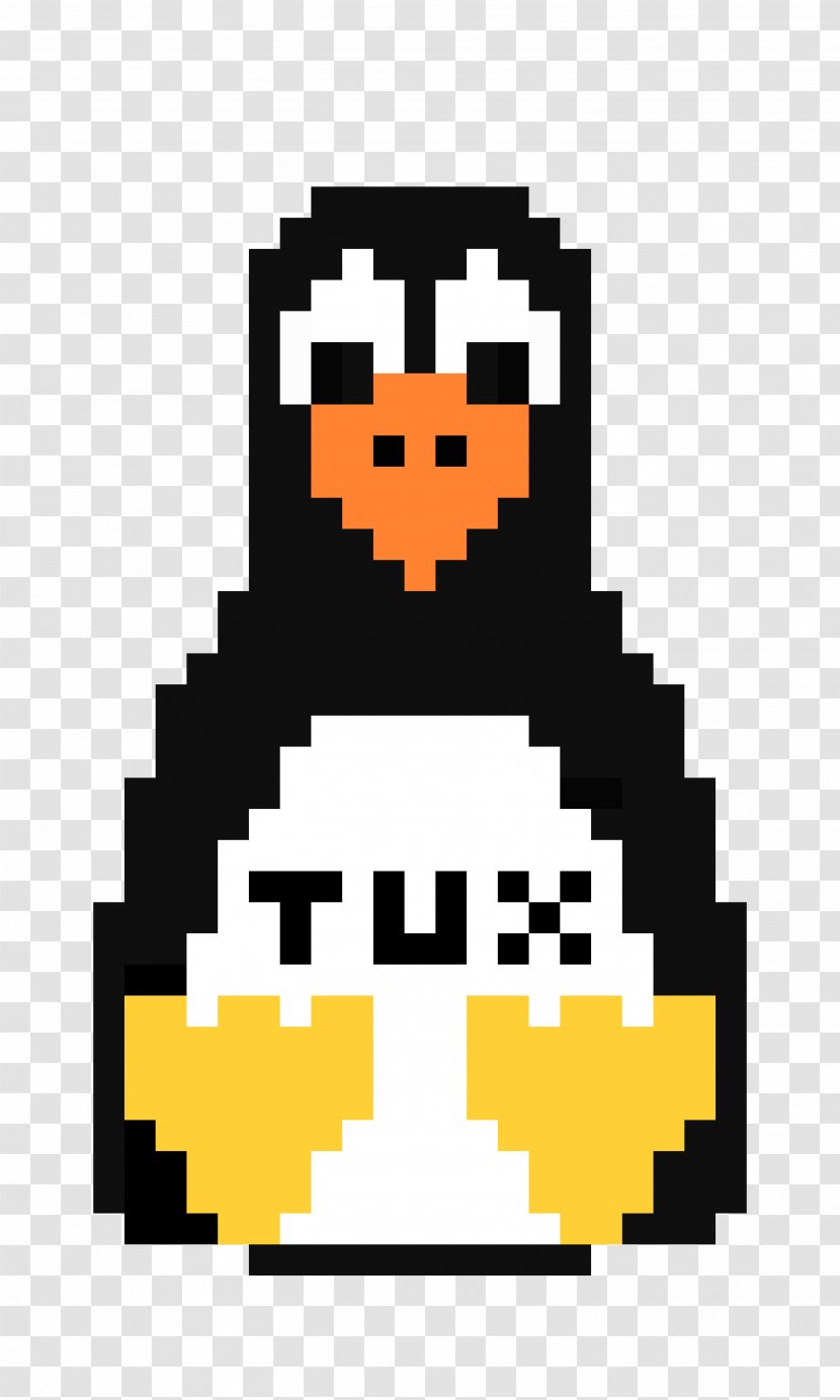 Penguin Tux Unix And Linux: Visual QuickStart Guide Pixel Art - Opensource Software Transparent PNG