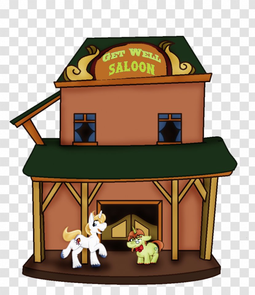 Cartoon - Saloon Logo Transparent PNG