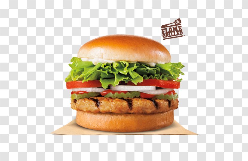 Burger King Grilled Chicken Sandwiches Hamburger Fast Food Crispy Fried - Dish - And Sandwich Transparent PNG