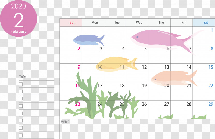 February 2020 Calendar February 2020 Printable Calendar 2020 Calendar Transparent PNG