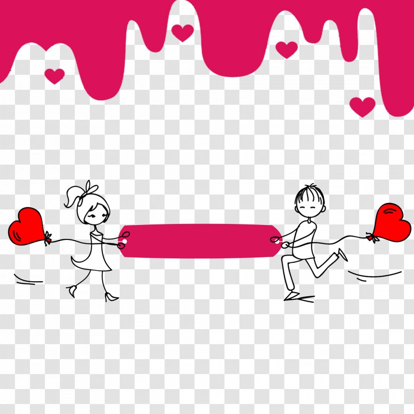 Dating Dia Dos Namorados Couple Drawing - Silhouette - Valentine Element Transparent PNG