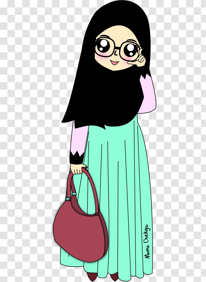 Hijab Muslim Drawing Islam Cartoon - Heart Transparent PNG
