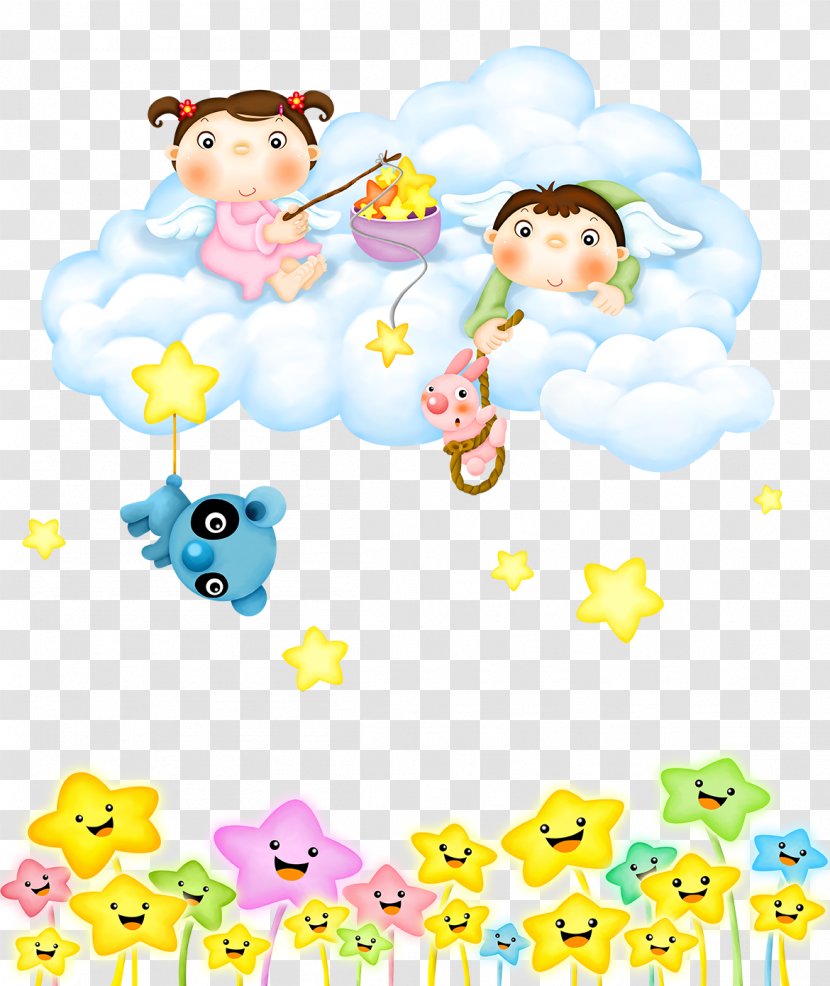 Angel Clip Art - Smile - Children On The Clouds Transparent PNG