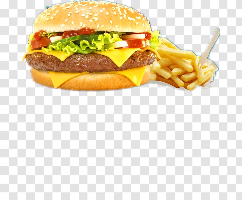 Hamburger Hot Dog Cheeseburger Veggie Burger French Fries - Club Sandwich - Beef And Transparent PNG