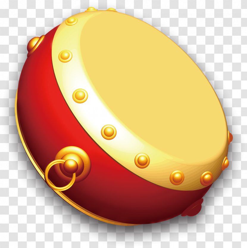 China Drums - Bass Drum - Red Transparent PNG