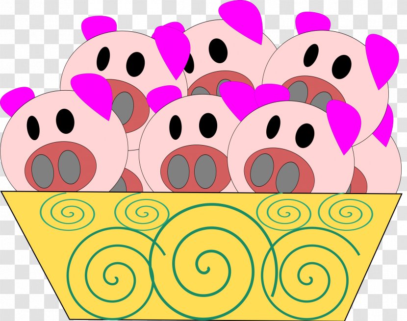 Clip Art Openclipart Illustration Vector Graphics Image - Line - Year Of The Pig Transparent PNG