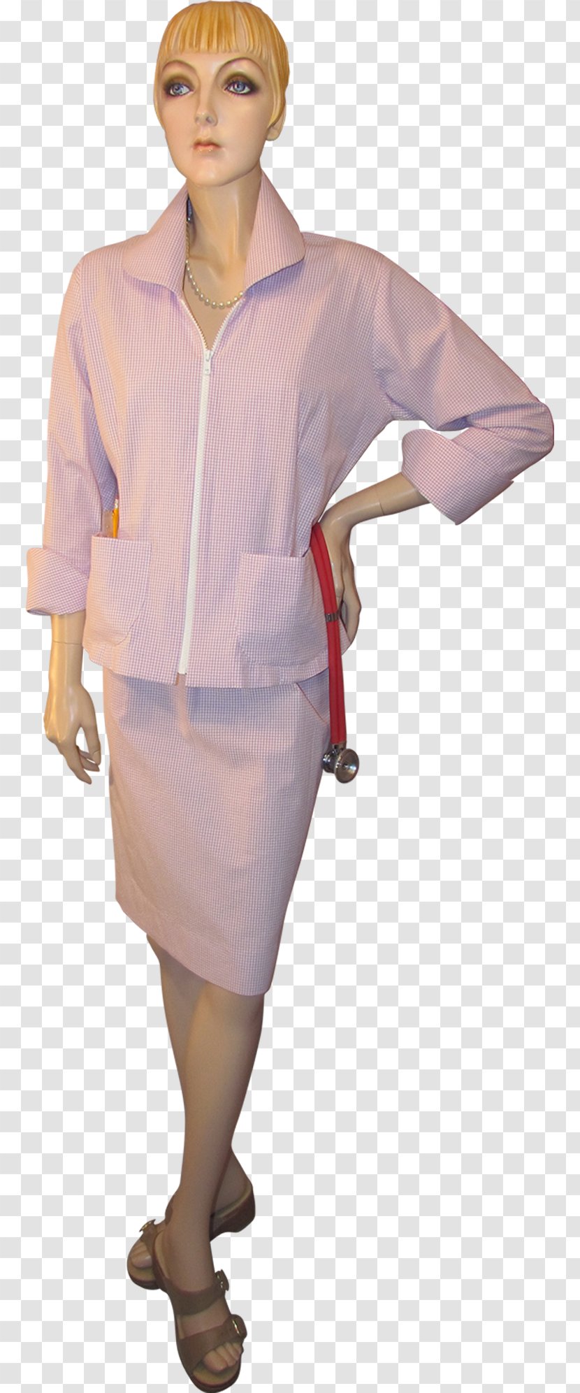 Costume Pink M Outerwear Uniform Top - Watercolor - Silhouette Transparent PNG