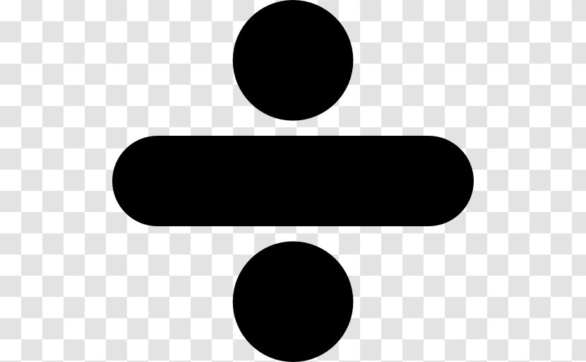Obelus Division Mathematics Symbol Sign Transparent PNG