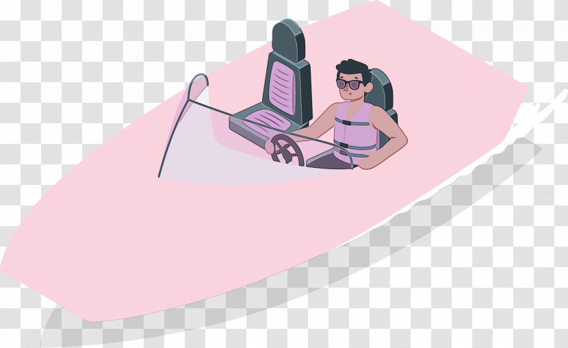 Pink M Angle Boating Boat Transparent PNG