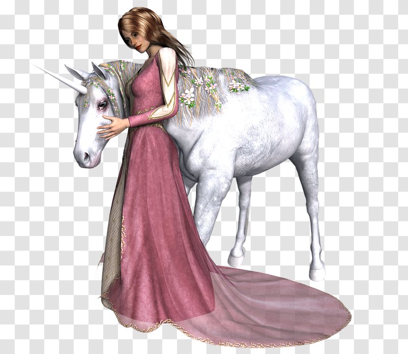 Unicorn Mermaid Fairy Tale Horse - Legendary Creature Transparent PNG