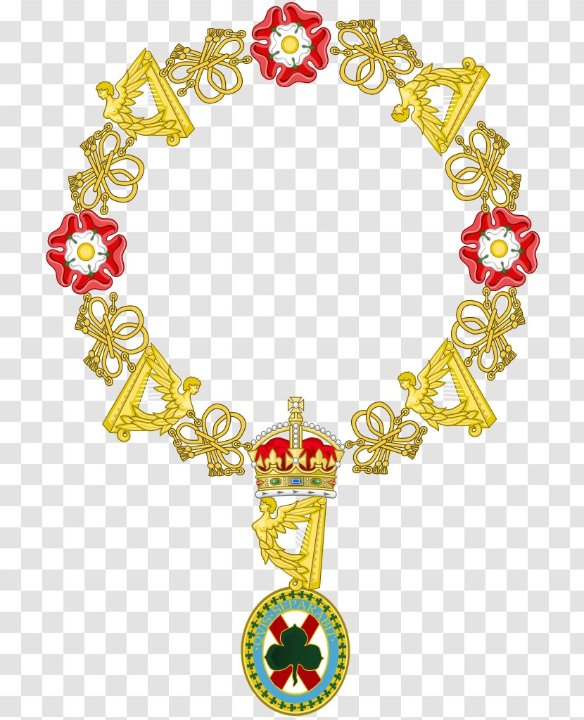 Order Of St Patrick Ireland King Arms Royal Coat The United Kingdom - Body Jewelry - Patrick's Day Transparent PNG