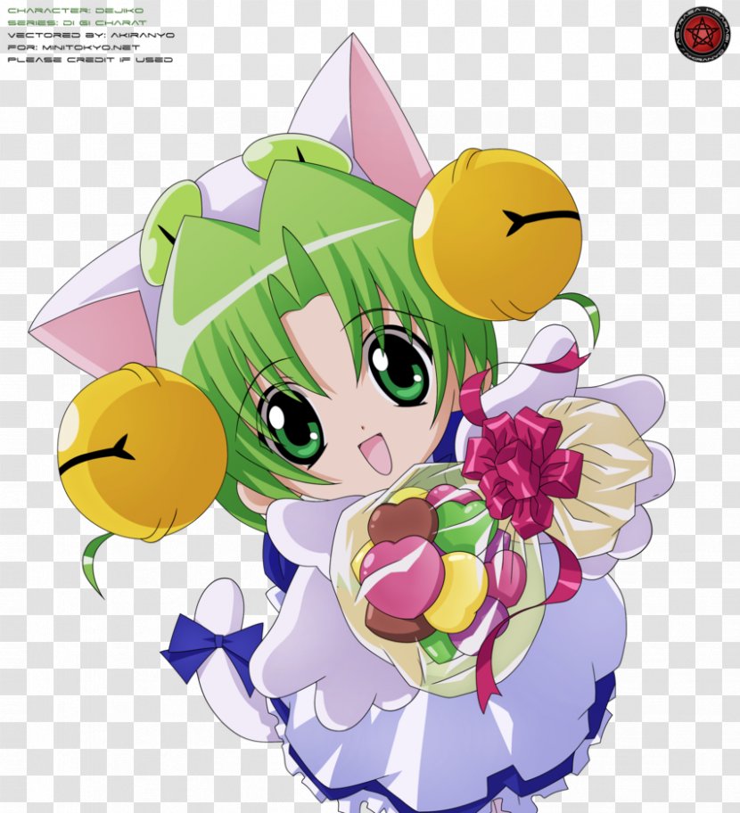 Dejiko Art Clip - Di Gi Charat - Nyo Transparent PNG