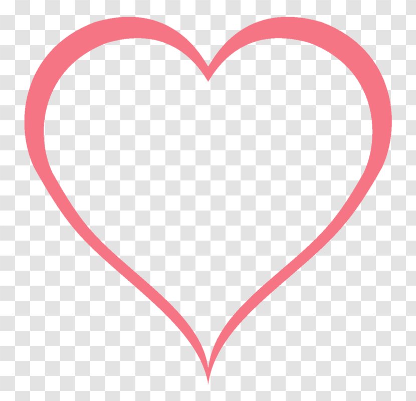 Pink M Valentine's Day Line Font - Heart Transparent PNG