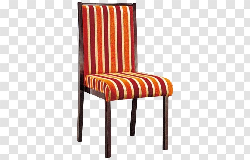 Garden Furniture Chair - Striped Material Transparent PNG