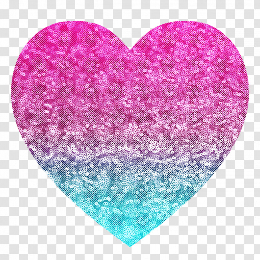 Pink Aqua Heart Purple Turquoise Transparent PNG
