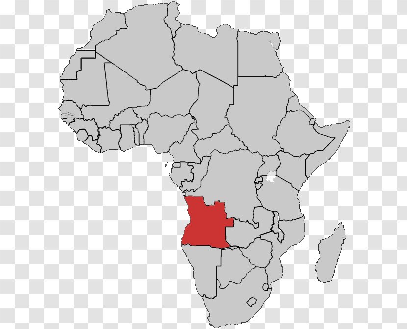 Nigeria Benin Libya Map African Union - Black And White Transparent PNG