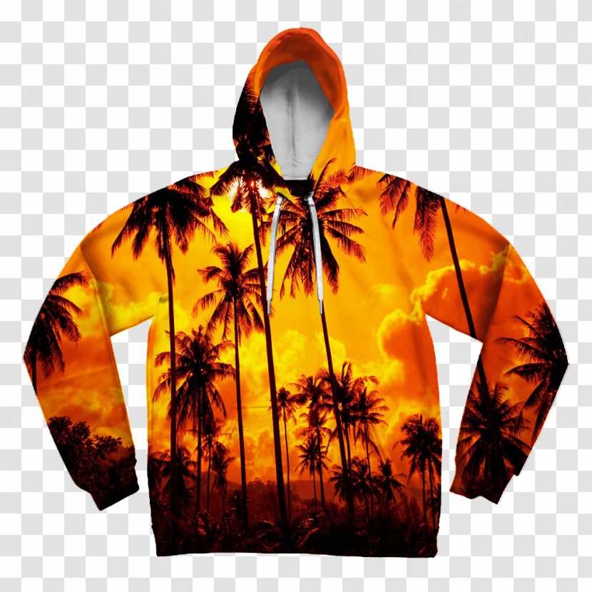 Hoodie Clothing Sweater Shirt Bluza - Orange - Mockupmandala Transparent PNG