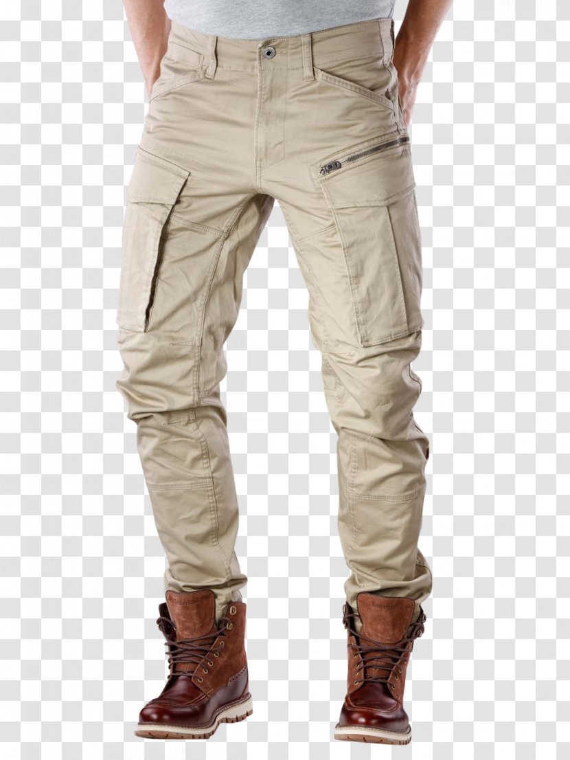 Jeans G-Star RAW Slim-fit Pants Denim - Pocket - Beige Trousers Transparent PNG