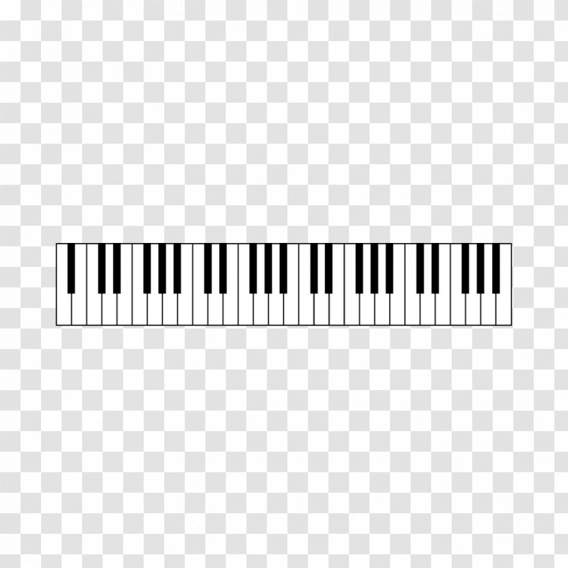 Musical Keyboard Piano - Cartoon - Vector Transparent PNG