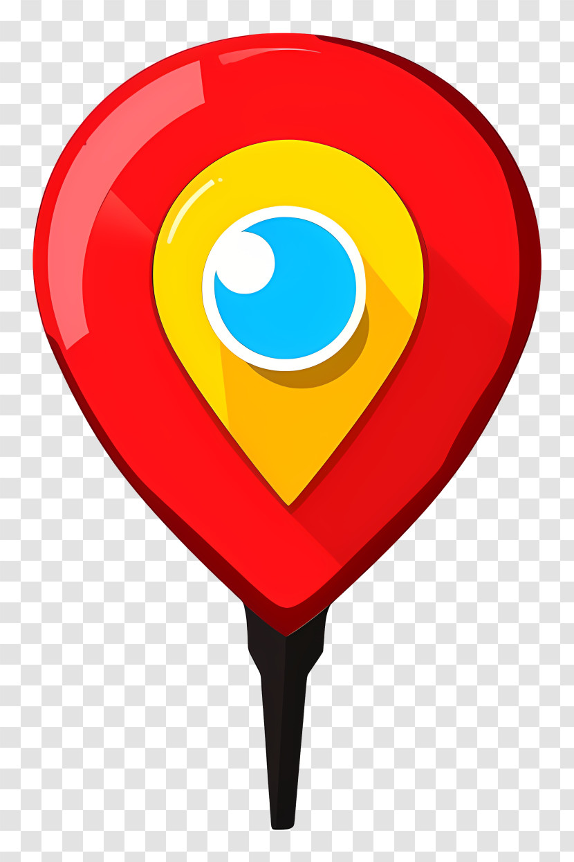 Location Sign - Red Map Pin With Eye Icon Transparent PNG
