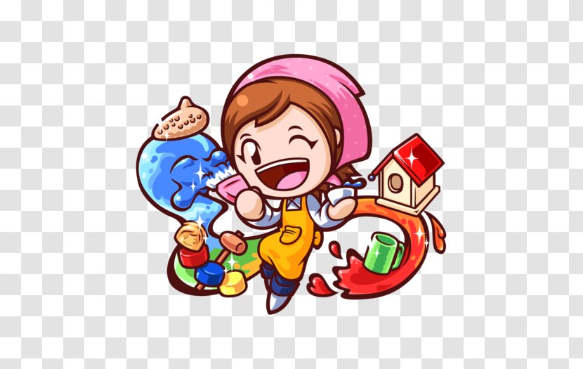 Cooking Mama 5: Bon Appétit! Babysitting Gardening Wii - Series Transparent PNG