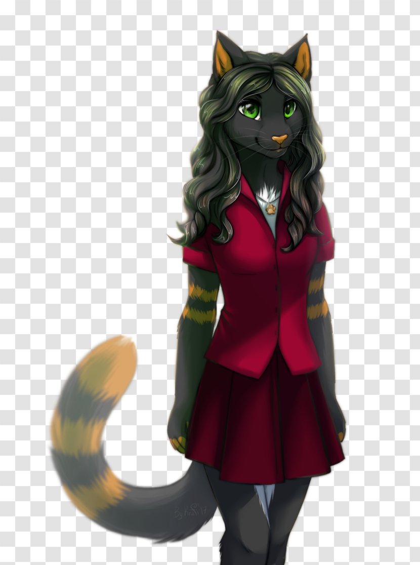 Catgirl Kitten Furry Fandom Art - Fictional Character - Cat Transparent PNG