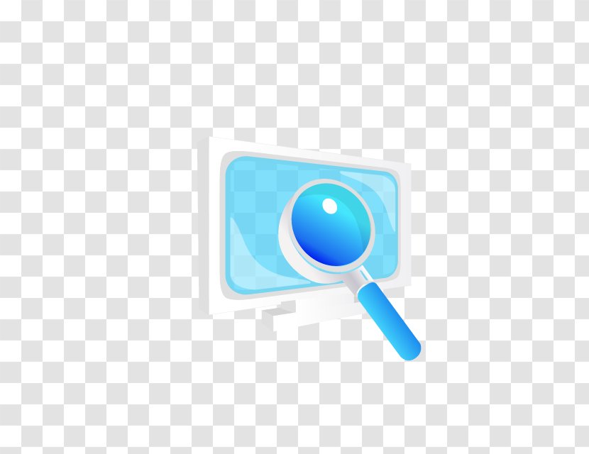 Blue Magnifying Glass - Azure Transparent PNG