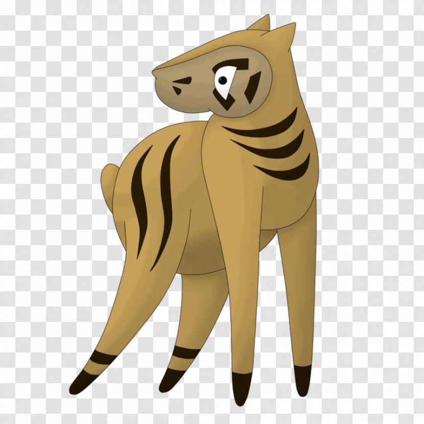 Cat Zebra Cartoon Tail Wildlife - Mammal Transparent PNG