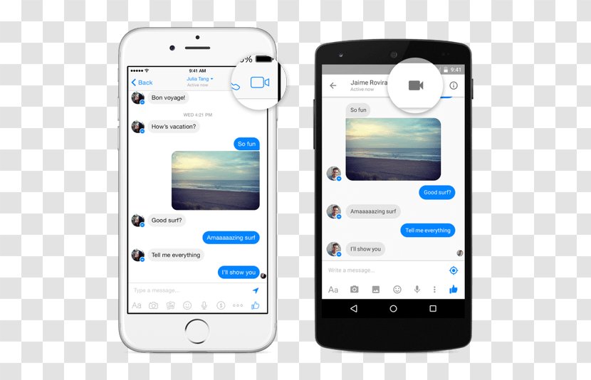 Videotelephony Facebook Messenger Mobile Phones Skype - Smartphone Transparent PNG