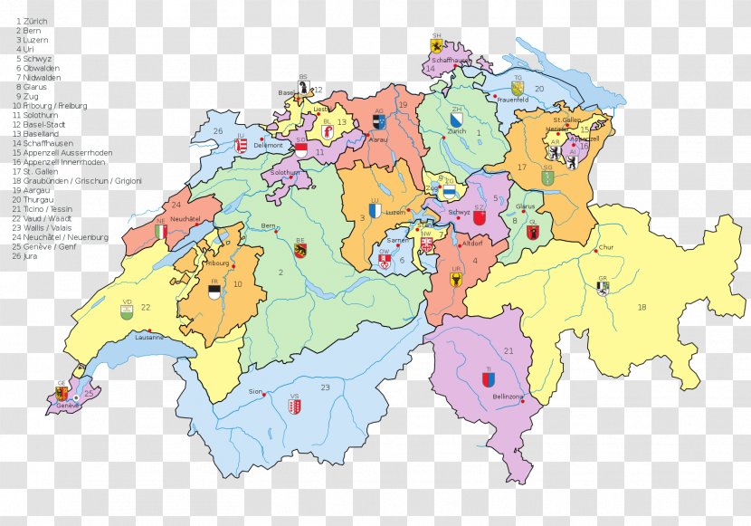 Cantons Of Switzerland United States Canton Obwalden Swiss Federal Constitution Federation - Federalism Transparent PNG