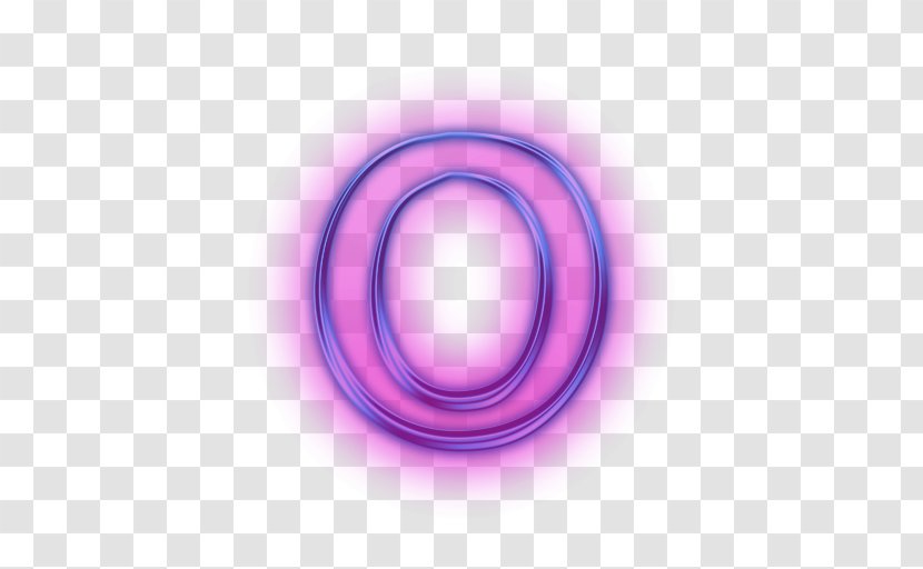 Desktop Wallpaper Purple Circle - Ico Letter O Download Transparent PNG