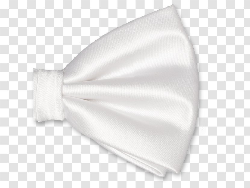 Necktie White Bow Tie Satin Silk - Wedding - Material Transparent PNG