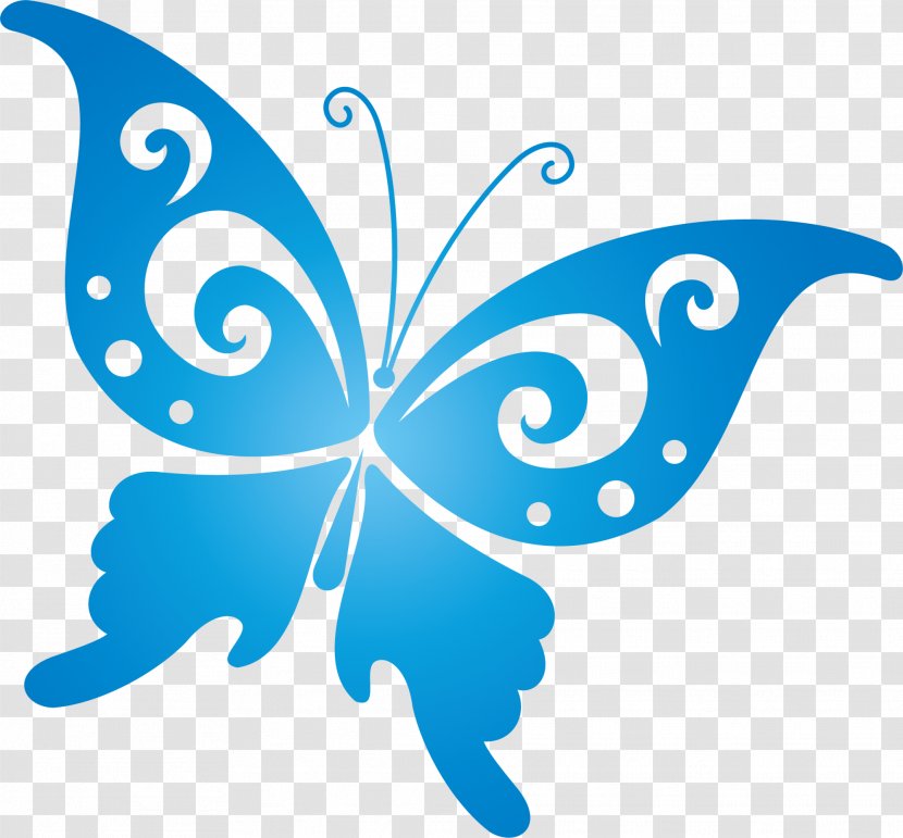 Butterfly Paper Clip Art - Butterflies And Moths - Blue Transparent PNG
