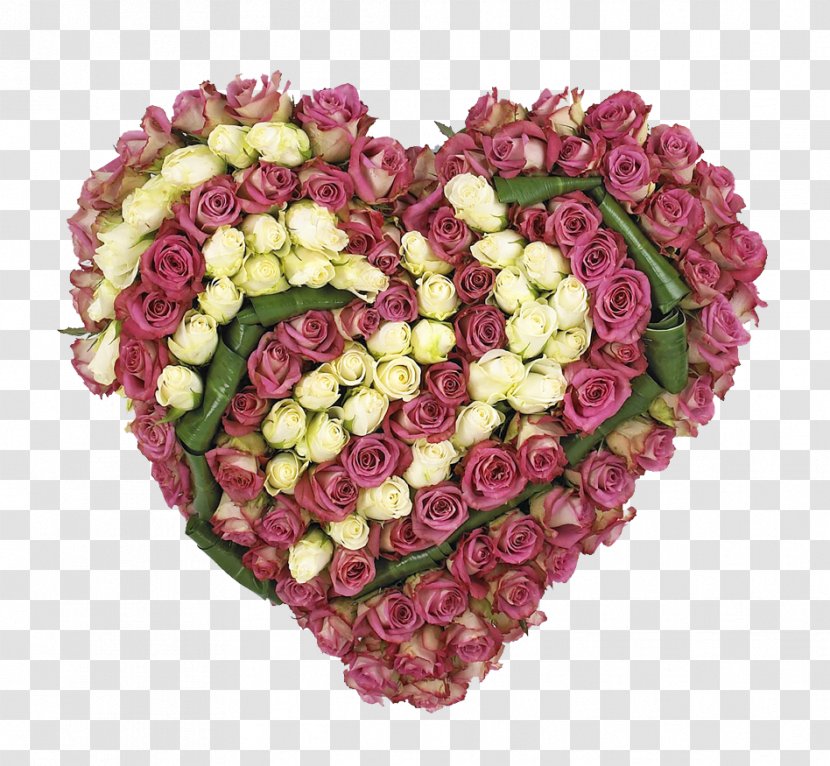 Garden Roses Flower Bouquet Cut Flowers Heart - Floristry - Choix Des Plus Belles Fleurs Transparent PNG
