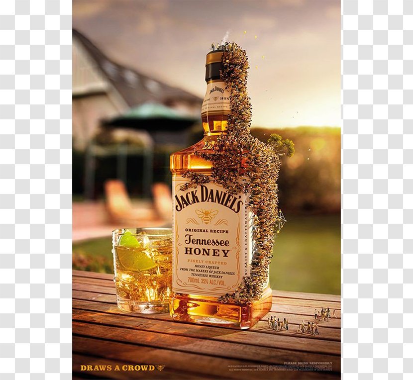 Jack Daniel's Distilled Beverage Whiskey Tennessee Cocktail - Swarming Transparent PNG