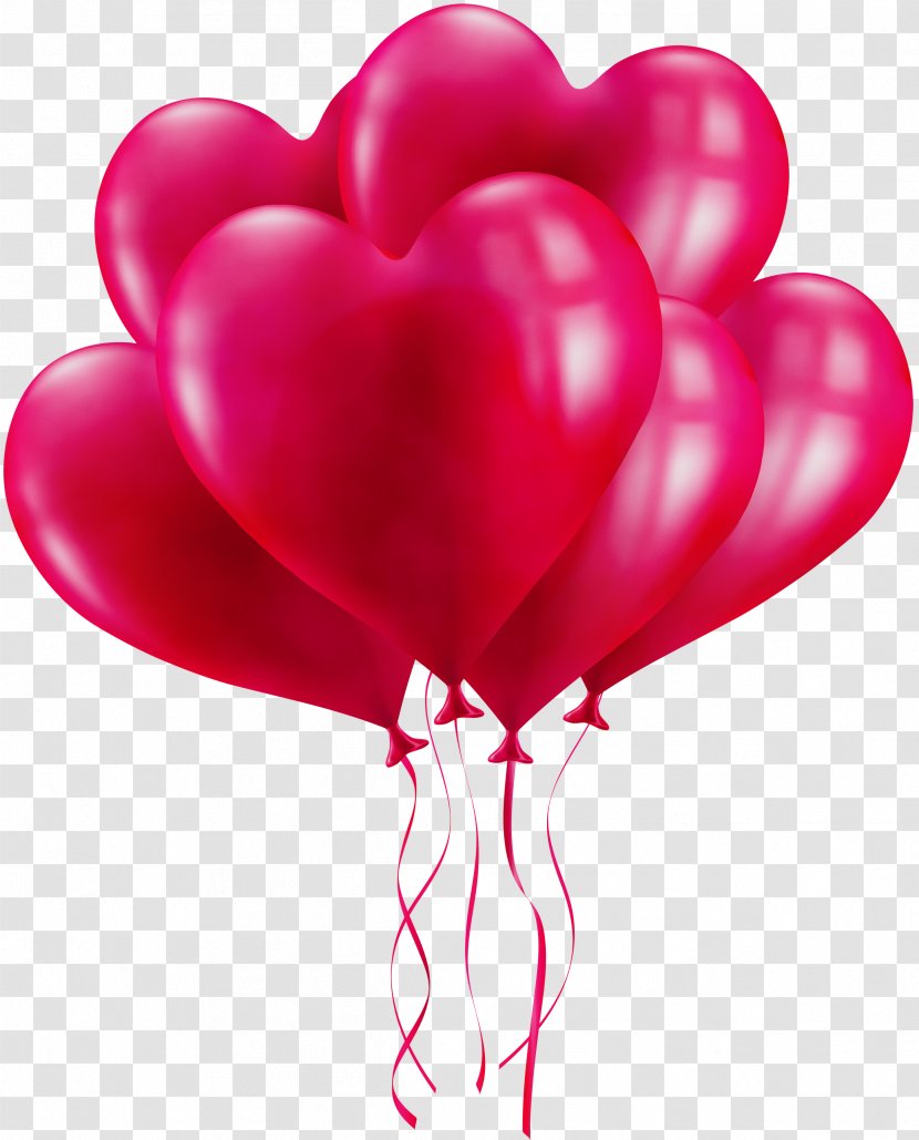 Valentine's Day - Paint - Party Supply Magenta Transparent PNG