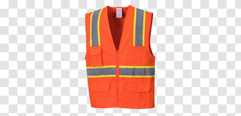 Gilets High-visibility Clothing Zipper Sizes - Portwest Transparent PNG