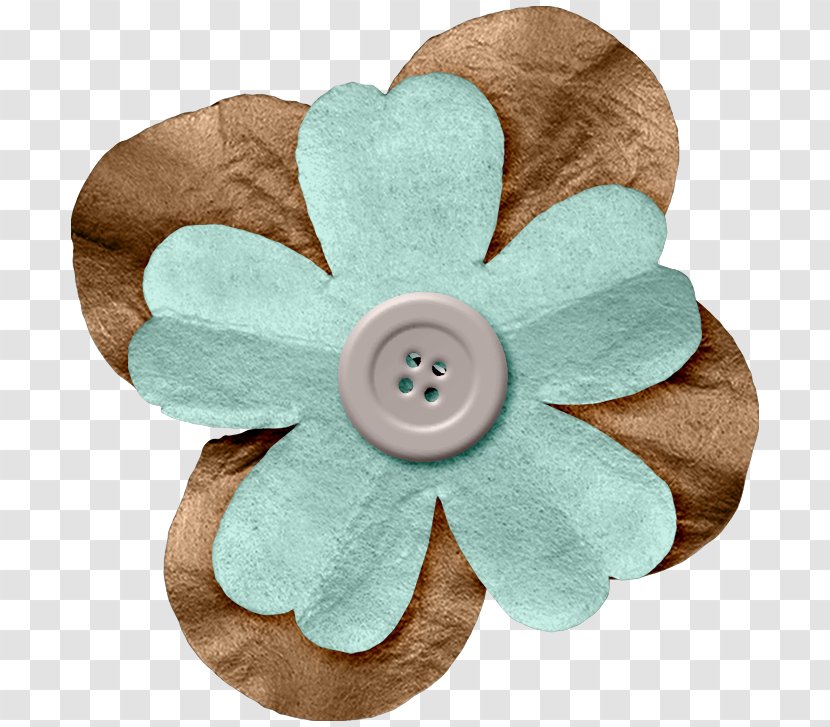 Turquoise - Flower - SOFT Flowers Transparent PNG